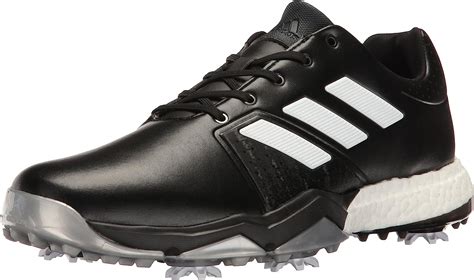 adidas Men's Adipower Boost 3 Golf Shoe, Black/White/Silver 